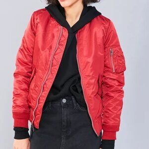 Alpha Industries Red Bomber Jacket